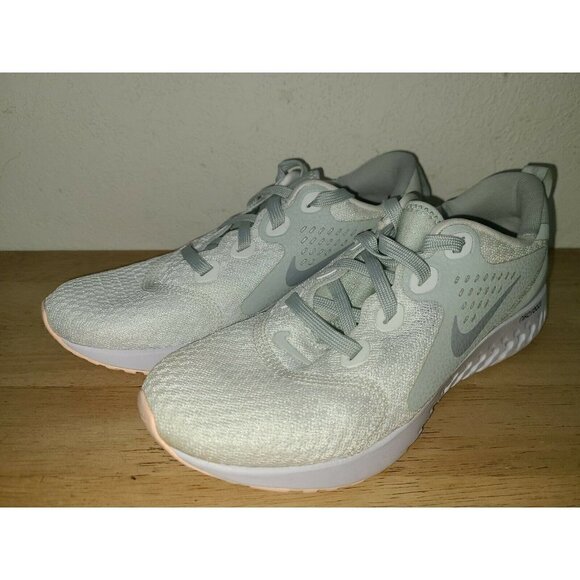 Nike Legend React Summit White Grey Mint Green Women's Running AA1626-101 Size 7 - Picture 2 of 5